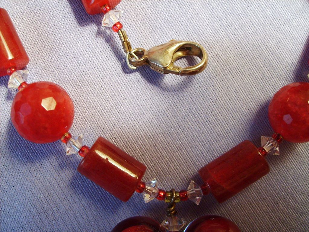 Glass Heart Necklace Sterling Crystal Vintage Glass Heart Necklace Sterling Crystal Vintage