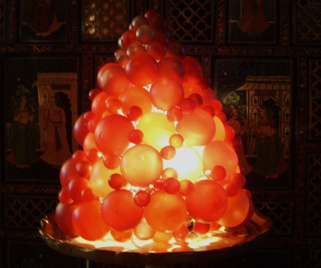 Czech Fruit Glass Lamp Shade Huge Vintage Bohemian Czech Fruit Glass Lamp Shade Huge Vintage Bohemian
