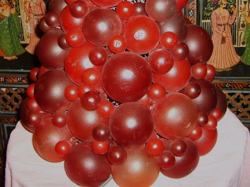 Czech Fruit Glass Lamp Shade Huge Vintage Bohemian Czech Fruit Glass Lamp Shade Huge Vintage Bohemian