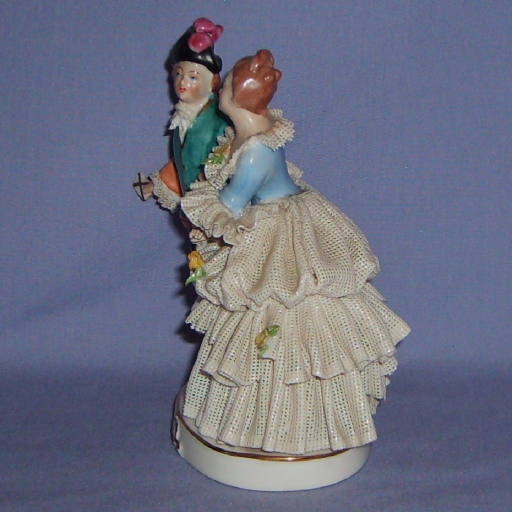 Gerold & Co. Tettau Bavaria Porcelain Figurine Lace Germany Gerold & Co. Tettau Bavaria Porcelain Figurine Lace Germany