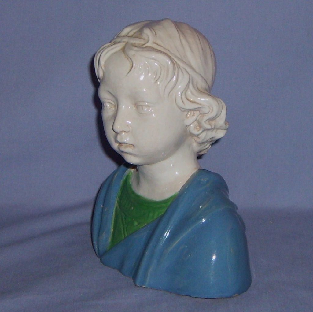 Zaccagnini Italian Pottery Bust Boy UFMZ Vintage Zaccagnini Italian Pottery Bust Boy UFMZ Vintage