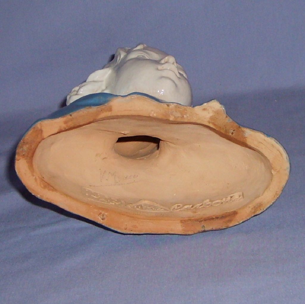 Zaccagnini Italian Pottery Bust Boy UFMZ Vintage Zaccagnini Italian Pottery Bust Boy UFMZ Vintage