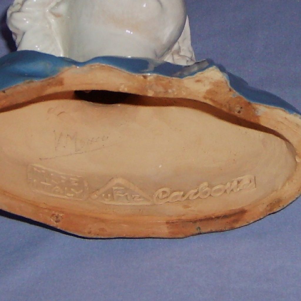 Zaccagnini Italian Pottery Bust Boy UFMZ Vintage Zaccagnini Italian Pottery Bust Boy UFMZ Vintage