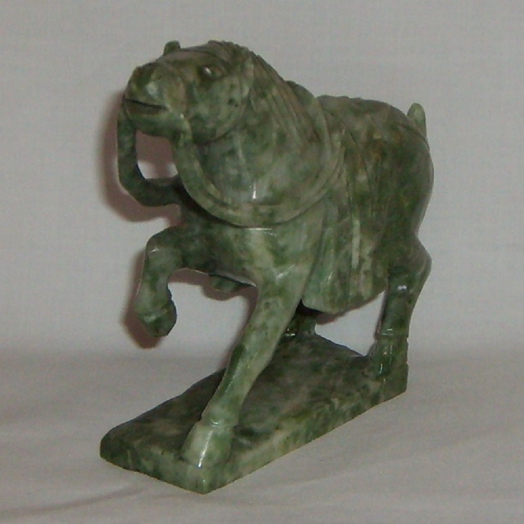 Carved Jade Horse Chinese Large 5" long Carved Jade Horse Chinese Large 5" long