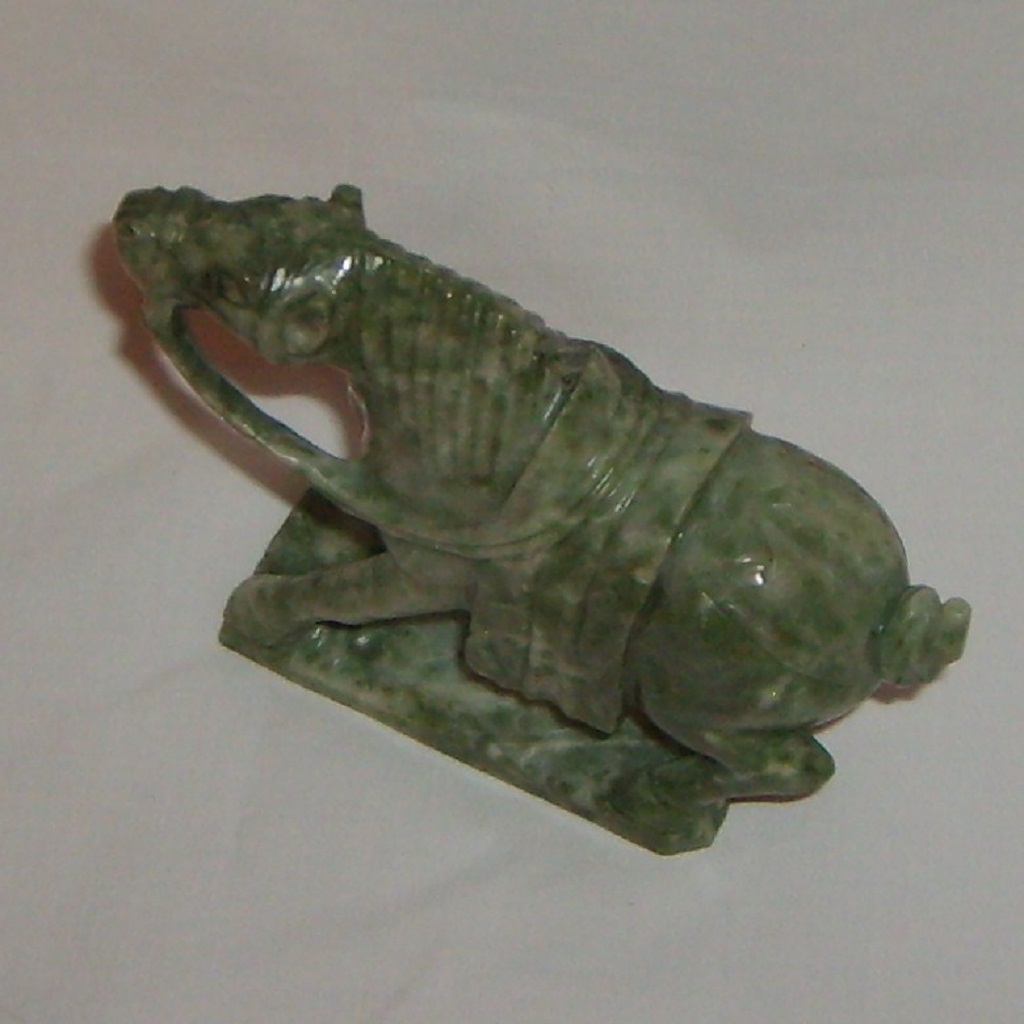Carved Jade Horse Chinese Large 5" long Carved Jade Horse Chinese Large 5" long