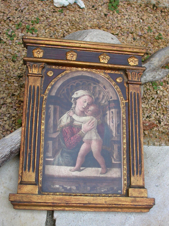French 19 century antique wood religious sculpture Angel our lady sculpture gothic gold gilt ornate antique religious Baby virgin mary painting lithography French 19 century antique wood religious sculpture Angel our lady sculpture gothic gold gilt ornate antique religious Baby virgin mary painting lithography