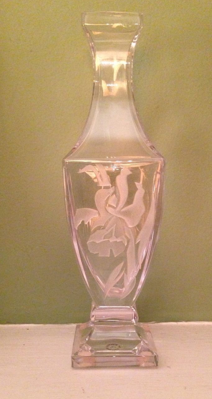 French glass vase French glass vase