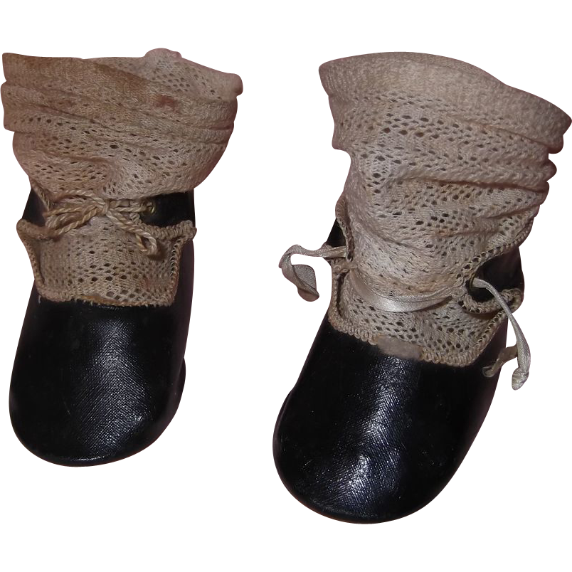 Large German Stamped Shoes Socks for Composition or Bisque Doll from ... Large German Stamped Shoes Socks for Composition or Bisque Doll from ...