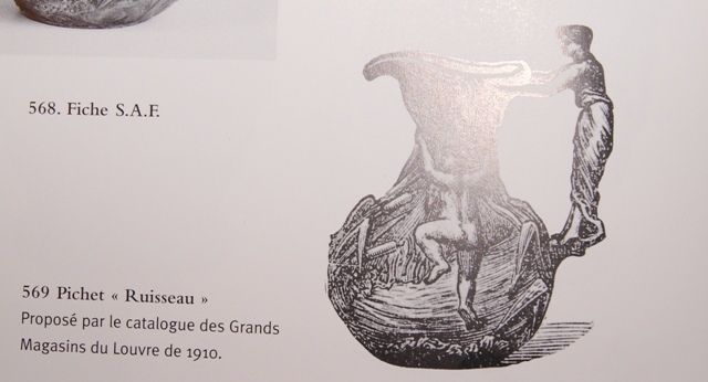 Henri Huppe Art Nouveau pewter vase/jug w/cherubs putti Henri Huppe Art Nouveau pewter vase/jug w/cherubs putti