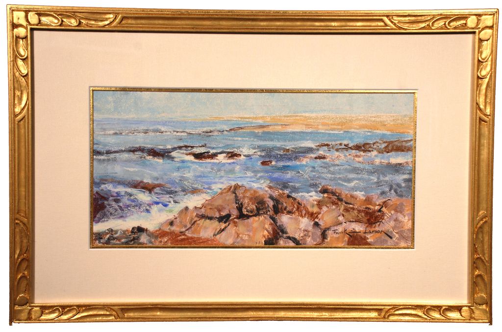 Frank E. Larson (American, 1895-1991), "Along the Coast" pastel Frank E. Larson (American, 1895-1991), "Along the Coast" pastel