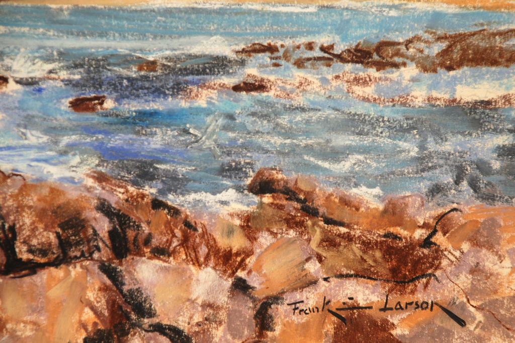 Frank E. Larson (American, 1895-1991), "Along the Coast" pastel Frank E. Larson (American, 1895-1991), "Along the Coast" pastel