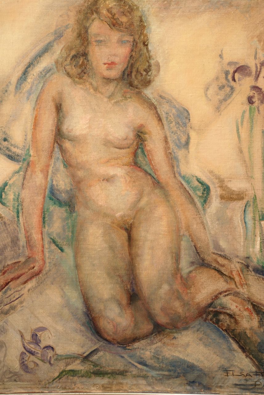 "Nude with Iris, Paris, 1931" by Elsa Frame (French, fl. 1930s) "Nude with Iris, Paris, 1931" by Elsa Frame (French, fl. 1930s)