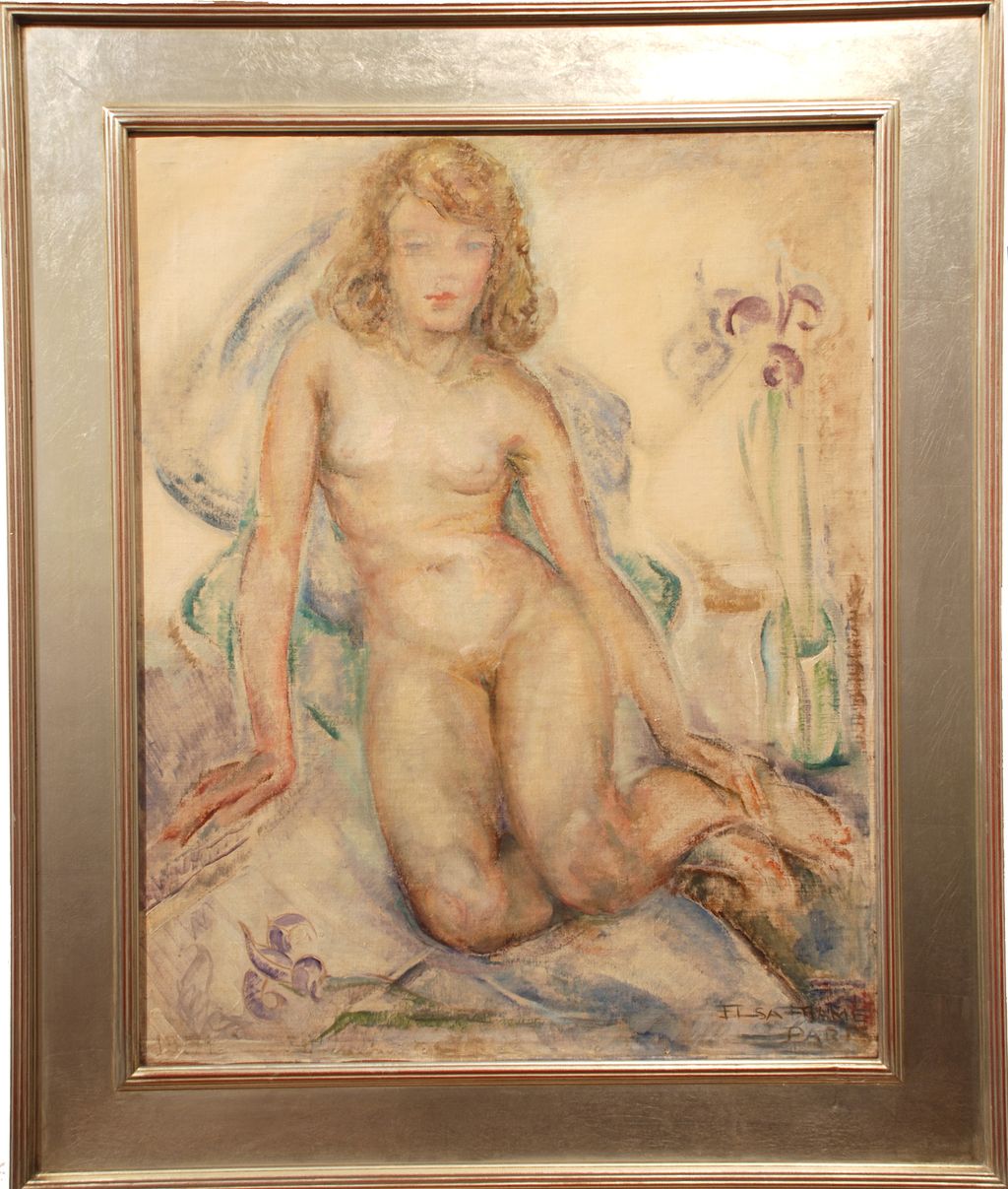 "Nude with Iris, Paris, 1931" by Elsa Frame (French, fl. 1930s) "Nude with Iris, Paris, 1931" by Elsa Frame (French, fl. 1930s)
