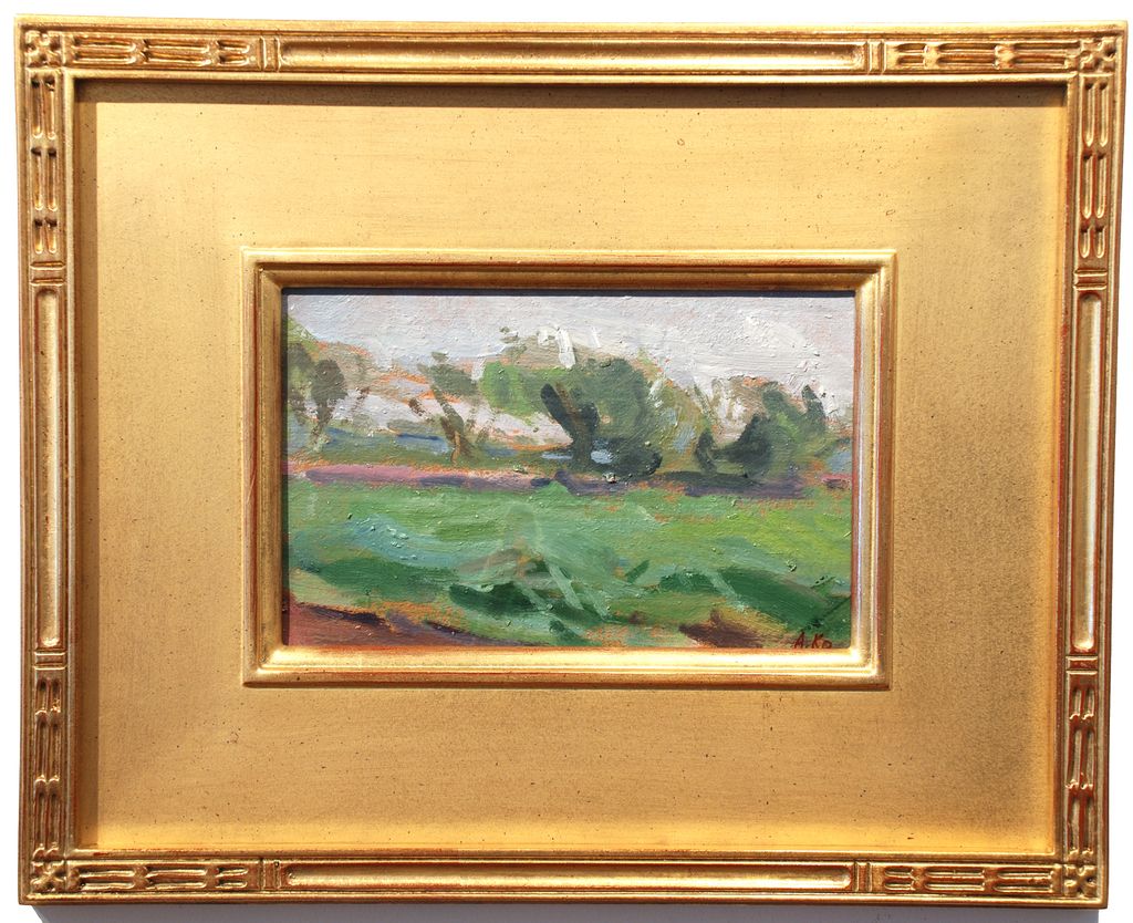 Alexei Krasnov oil, "Spring Green" Alexei Krasnov oil, "Spring Green"