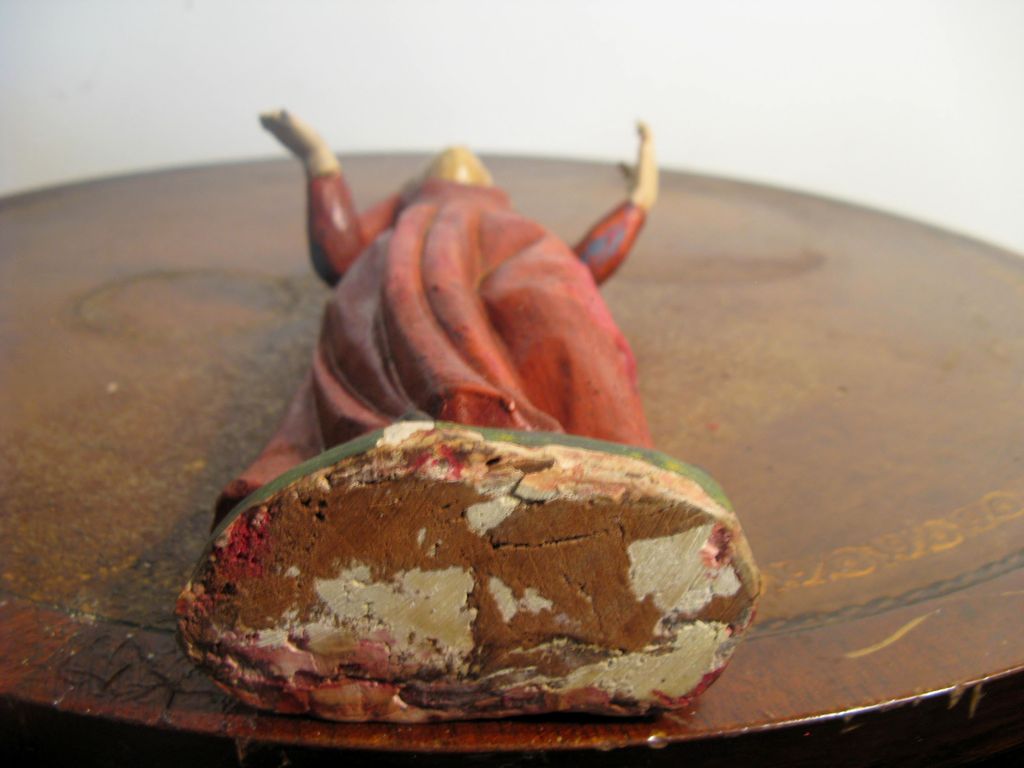 NEAPOLITAN Painted Wood and Gesso Mae Dolorosa 12" NEAPOLITAN Painted Wood and Gesso Mae Dolorosa 12"