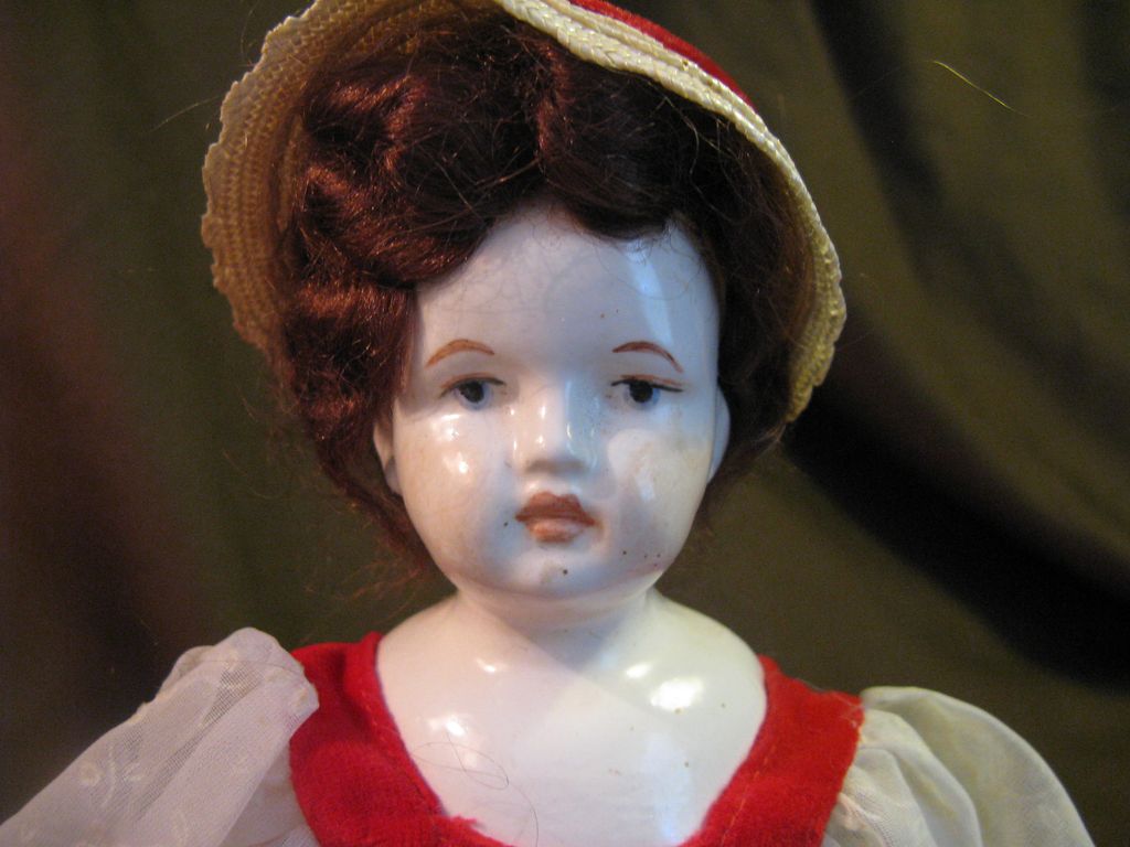 Early 1900's China Head Doll 9" Early 1900's China Head Doll 9"