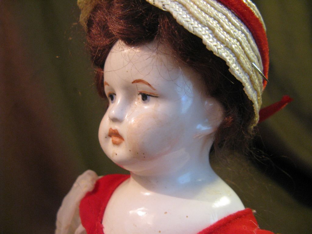Early 1900's China Head Doll 9" Early 1900's China Head Doll 9"