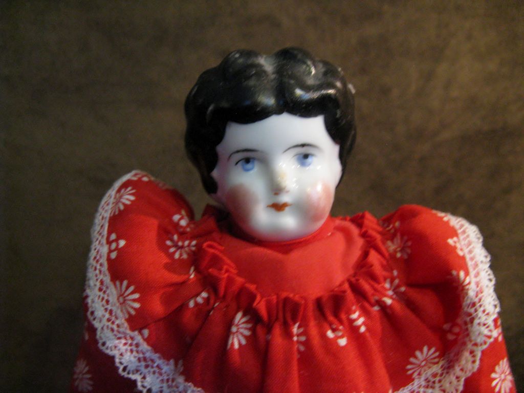 11.5" Antique German China Head Doll 11.5" Antique German China Head Doll