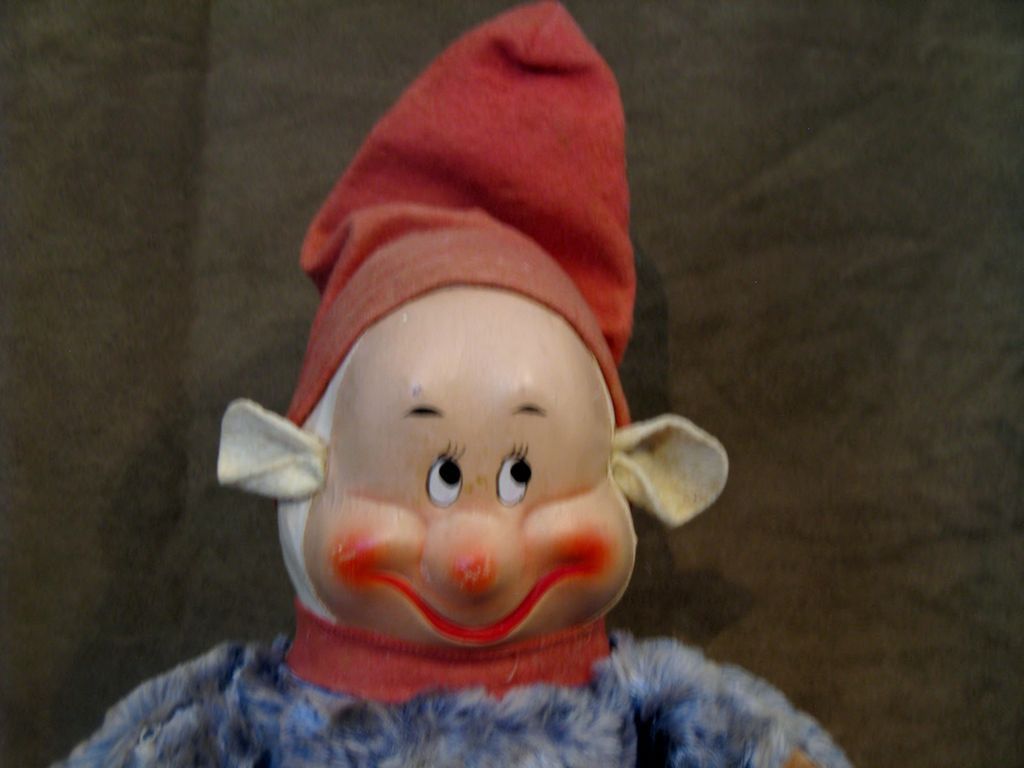 Horsman Disney Dopey Seven Dwarfs Doll Painted Face Horsman Disney Dopey Seven Dwarfs Doll Painted Face