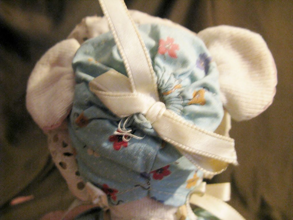 Vintage Cloth Stockinette Mouse Doll 14" Vintage Cloth Stockinette Mouse Doll 14"