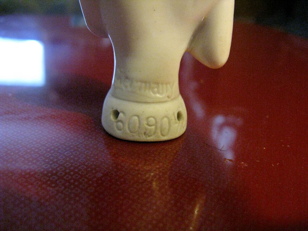 Early 20c German Flapper Half Doll Early 20c German Flapper Half Doll