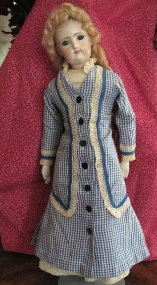 French Fashion Poupee' China Doll with Closed Mouth and Original Body French Fashion Poupee' China Doll with Closed Mouth and Original Body
