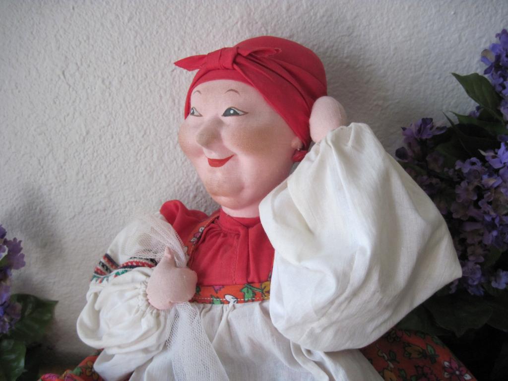 Vintage Russian Tea Cozy Cloth Doll Vintage Russian Tea Cozy Cloth Doll