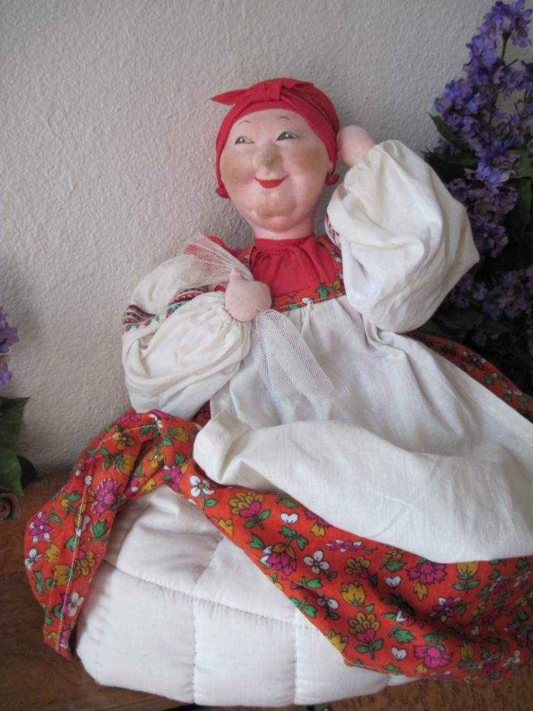 Vintage Russian Tea Cozy Cloth Doll Vintage Russian Tea Cozy Cloth Doll