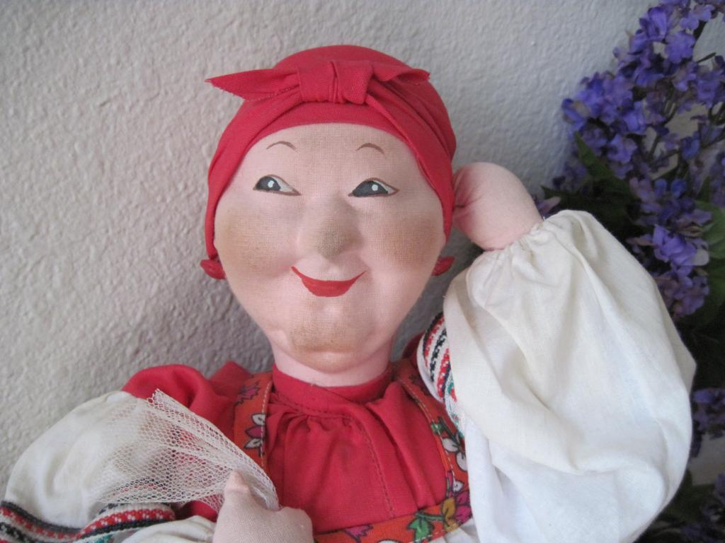 Vintage Russian Tea Cozy Cloth Doll Vintage Russian Tea Cozy Cloth Doll