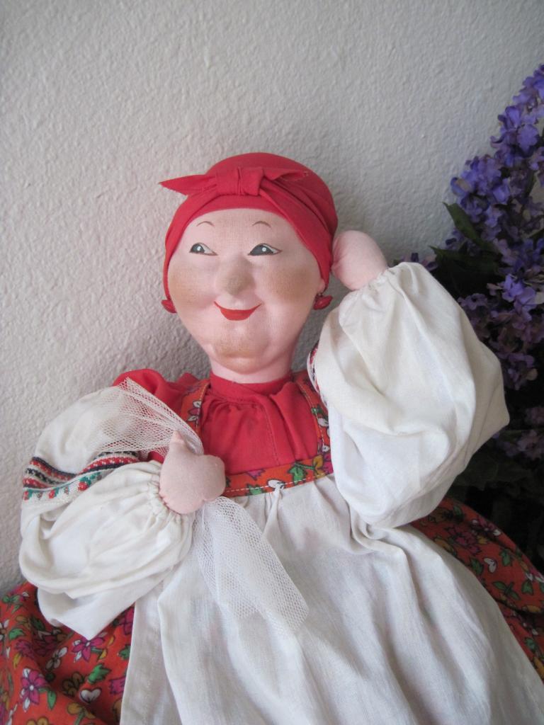 Vintage Russian Tea Cozy Cloth Doll Vintage Russian Tea Cozy Cloth Doll