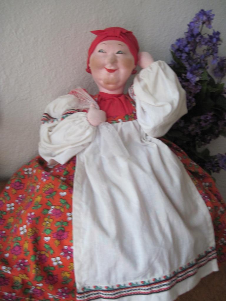 Vintage Russian Tea Cozy Cloth Doll Vintage Russian Tea Cozy Cloth Doll