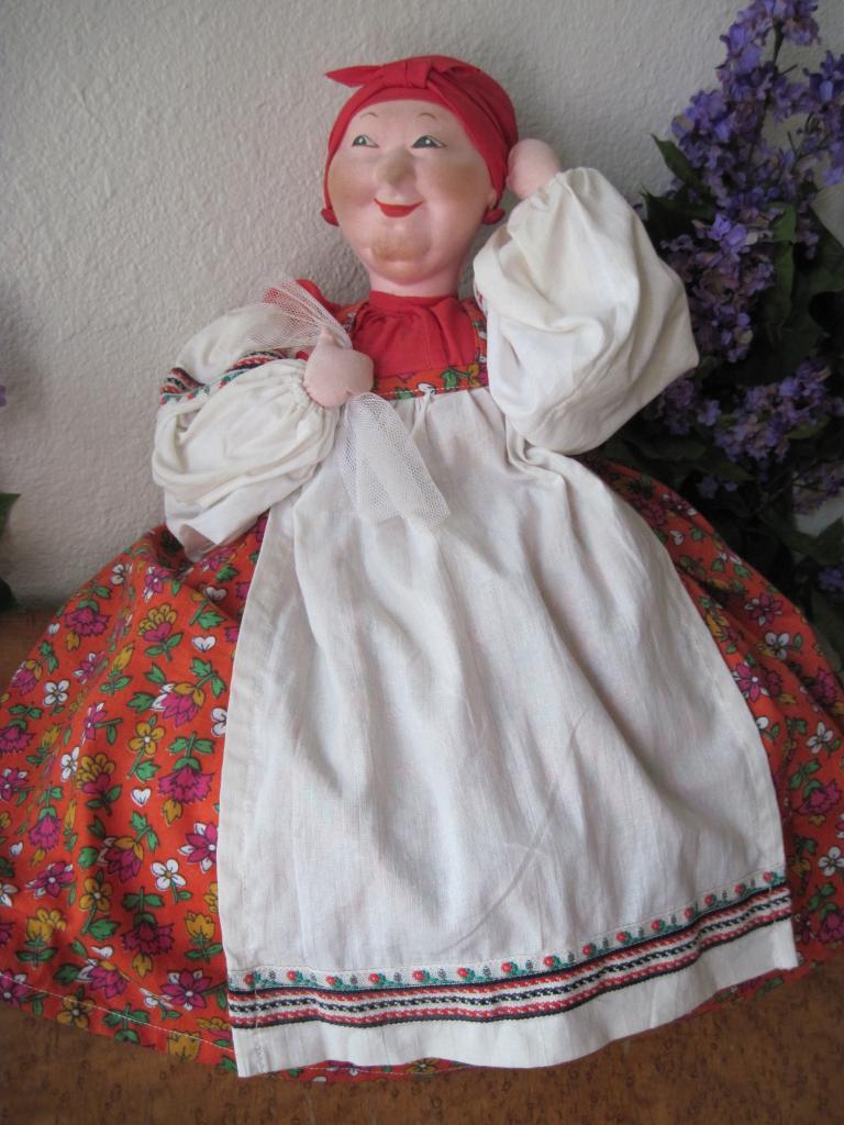 Vintage Russian Tea Cozy Cloth Doll Vintage Russian Tea Cozy Cloth Doll