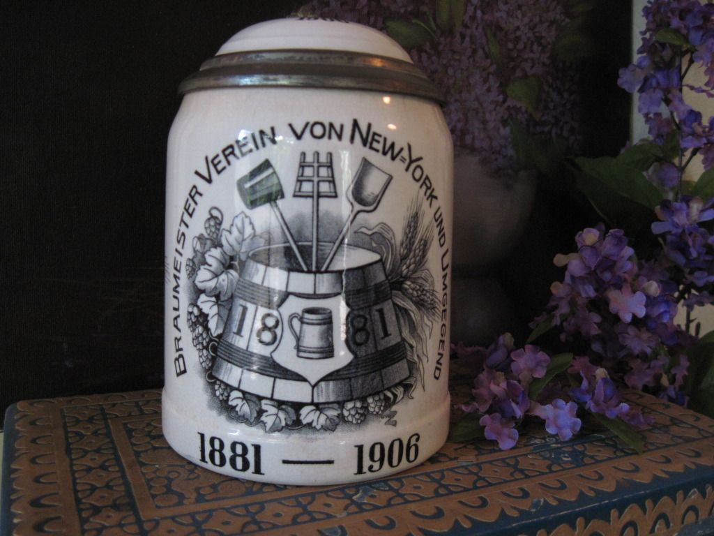 Incredible Antique Villeroy & Boch Brewery Stein Incredible Antique Villeroy & Boch Brewery Stein