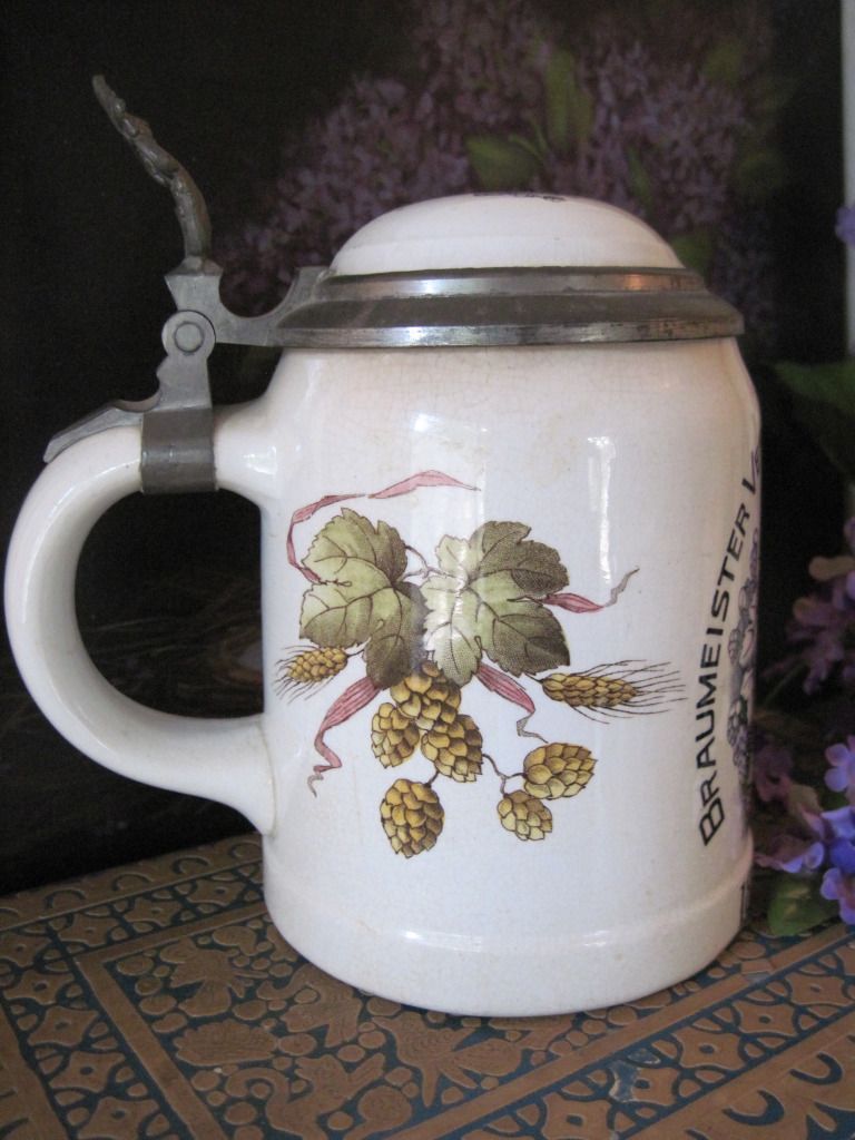 Incredible Antique Villeroy & Boch Brewery Stein Incredible Antique Villeroy & Boch Brewery Stein