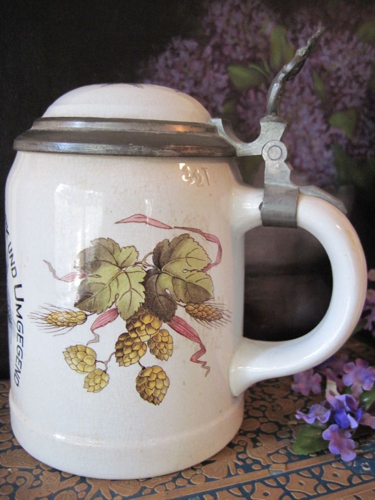 Incredible Antique Villeroy & Boch Brewery Stein Incredible Antique Villeroy & Boch Brewery Stein