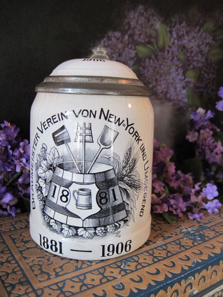 Incredible Antique Villeroy & Boch Brewery Stein Incredible Antique Villeroy & Boch Brewery Stein