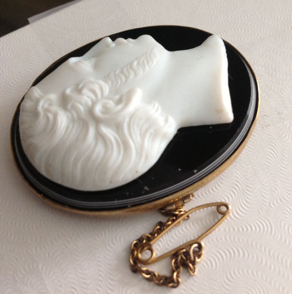 Paste Cameo Brooch/Pendant of Prince Albert by Lamont Paste Cameo Brooch/Pendant of Prince Albert by Lamont