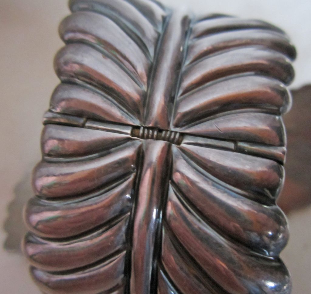 Vintage Signed Jorge Castillo Taxco Sterling Silver Hinged Cuff Clamper Bracelet Mexico Vintage Signed Jorge Castillo Taxco Sterling Silver Hinged Cuff Clamper Bracelet Mexico