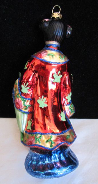 Vintage 1980s Japanese Oriental Geisha Girl Christmas Holiday Ornaments Gay Interest Vintage 1980s Japanese Oriental Geisha Girl Christmas Holiday Ornaments Gay Interest