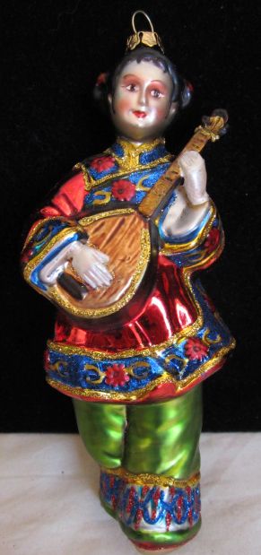 Vintage 1980s Japanese Oriental Geisha Girl Christmas Holiday Ornaments Gay Interest Vintage 1980s Japanese Oriental Geisha Girl Christmas Holiday Ornaments Gay Interest