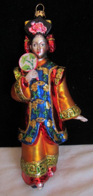Vintage 1980s Japanese Oriental Geisha Girl Christmas Holiday Ornaments Gay Interest Vintage 1980s Japanese Oriental Geisha Girl Christmas Holiday Ornaments Gay Interest