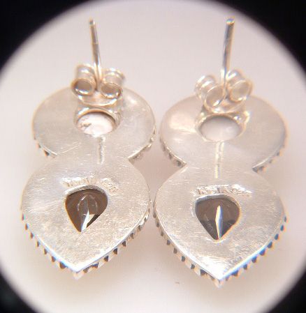 Vintage Sterling Silver Pearl And Smokey Quartz Earrings Vintage Sterling Silver Pearl And Smokey Quartz Earrings