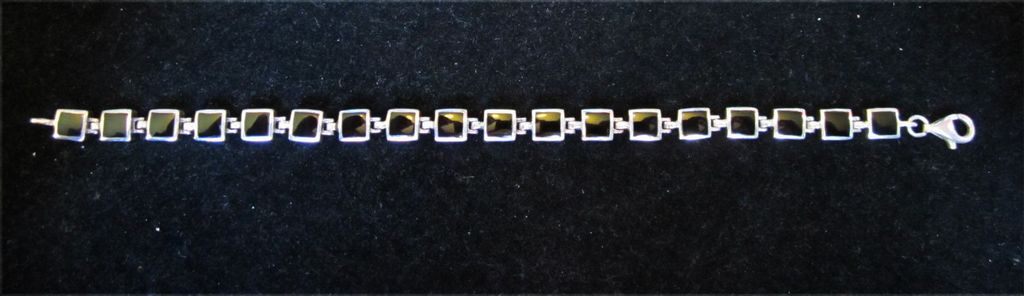 Vintage Reversible Sterling Silver Marcasite and Onyx Bracelet Vintage Reversible Sterling Silver Marcasite and Onyx Bracelet