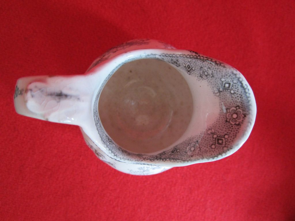 Antique Staffordshire Transferware Creamer Chinese Juvenile Sports Thomas Barlow Antique Staffordshire Transferware Creamer Chinese Juvenile Sports Thomas Barlow