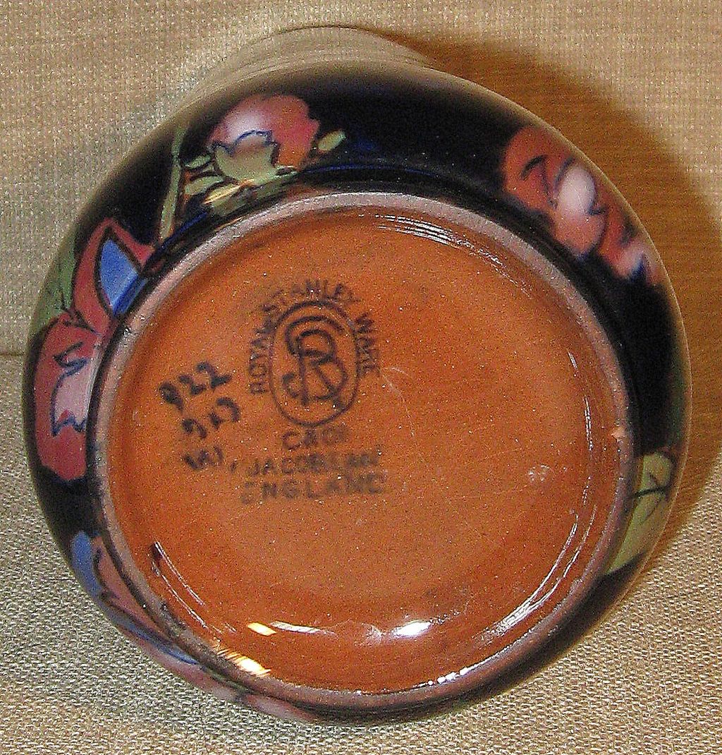 Stunning Royal Stanley Ware C & Co. Jacobean England Hand Painted Antique Art Nouveau Vase Stunning Royal Stanley Ware C & Co. Jacobean England Hand Painted Antique Art Nouveau Vase