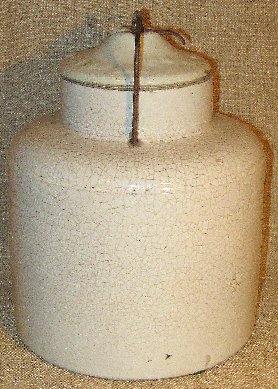 Primitive Antique 1881 WEIR #4 Baletop Salt-Glazed Stoneware Canning Jar w/Lid Primitive Antique 1881 WEIR #4 Baletop Salt-Glazed Stoneware Canning Jar w/Lid