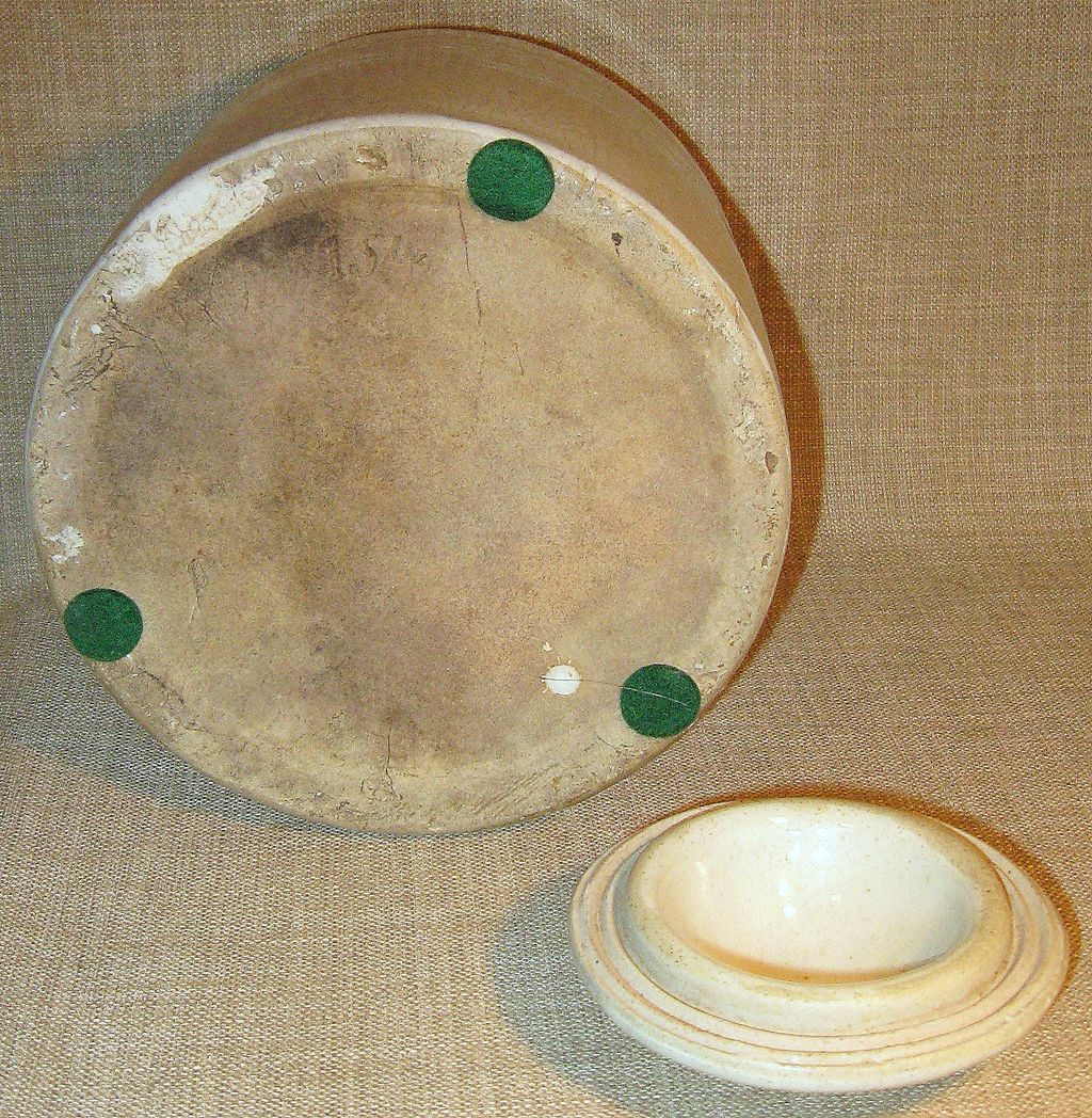 Primitive Antique 1881 WEIR #4 Baletop Salt-Glazed Stoneware Canning Jar w/Lid Primitive Antique 1881 WEIR #4 Baletop Salt-Glazed Stoneware Canning Jar w/Lid