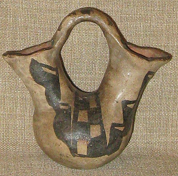 Hand Made & Hand Painted c1900-1910s Antique Navajo Wedding Vase Hand Made & Hand Painted c1900-1910s Antique Navajo Wedding Vase