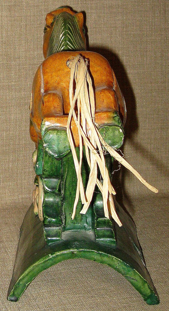 Wonderful Authentic Antique Chinese Tang Sancai Flying Horse Roof Tile Wonderful Authentic Antique Chinese Tang Sancai Flying Horse Roof Tile