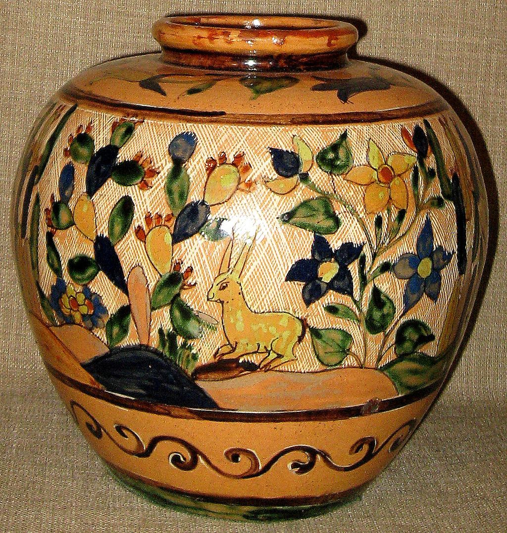 Stunning Handmade/Painted BALBINO LUCANO 1920s Original Tlaquepaque, Mexico Pot Stunning Handmade/Painted BALBINO LUCANO 1920s Original Tlaquepaque, Mexico Pot